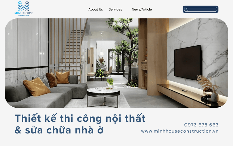 thiết kế thi công nội thất