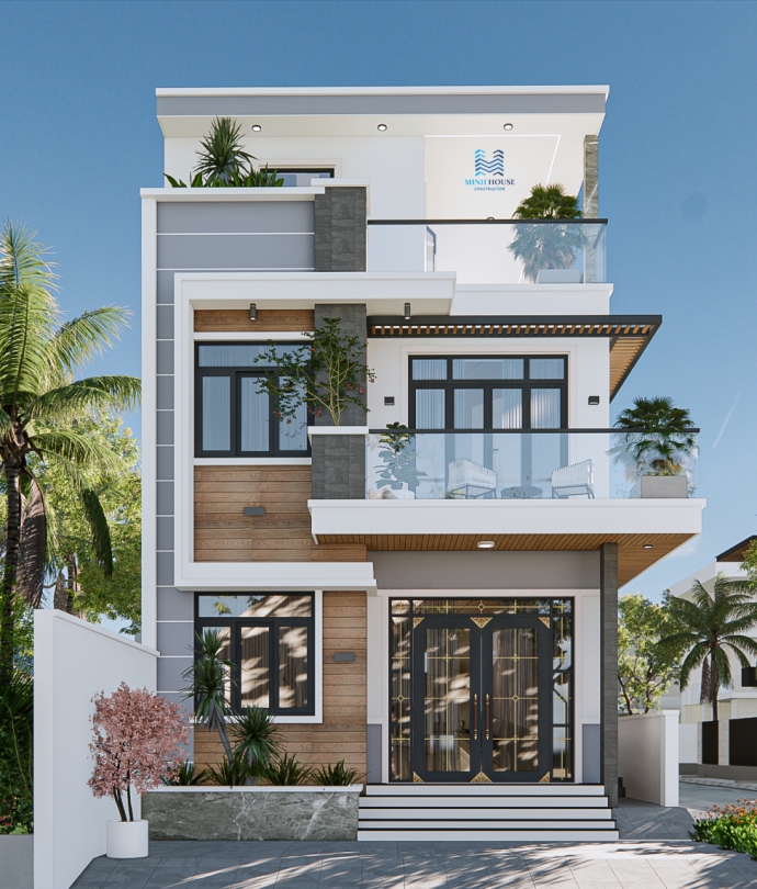 Thiết Kế Căn Nhà Hiện Đại Tại Nhơn Trạch